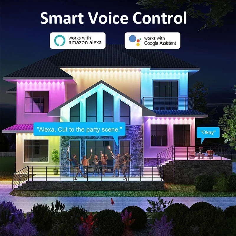 Smart RGBIC Outdoor Permanent  - Christmas Lights Outdoor บทวิจารณ์และราคา
