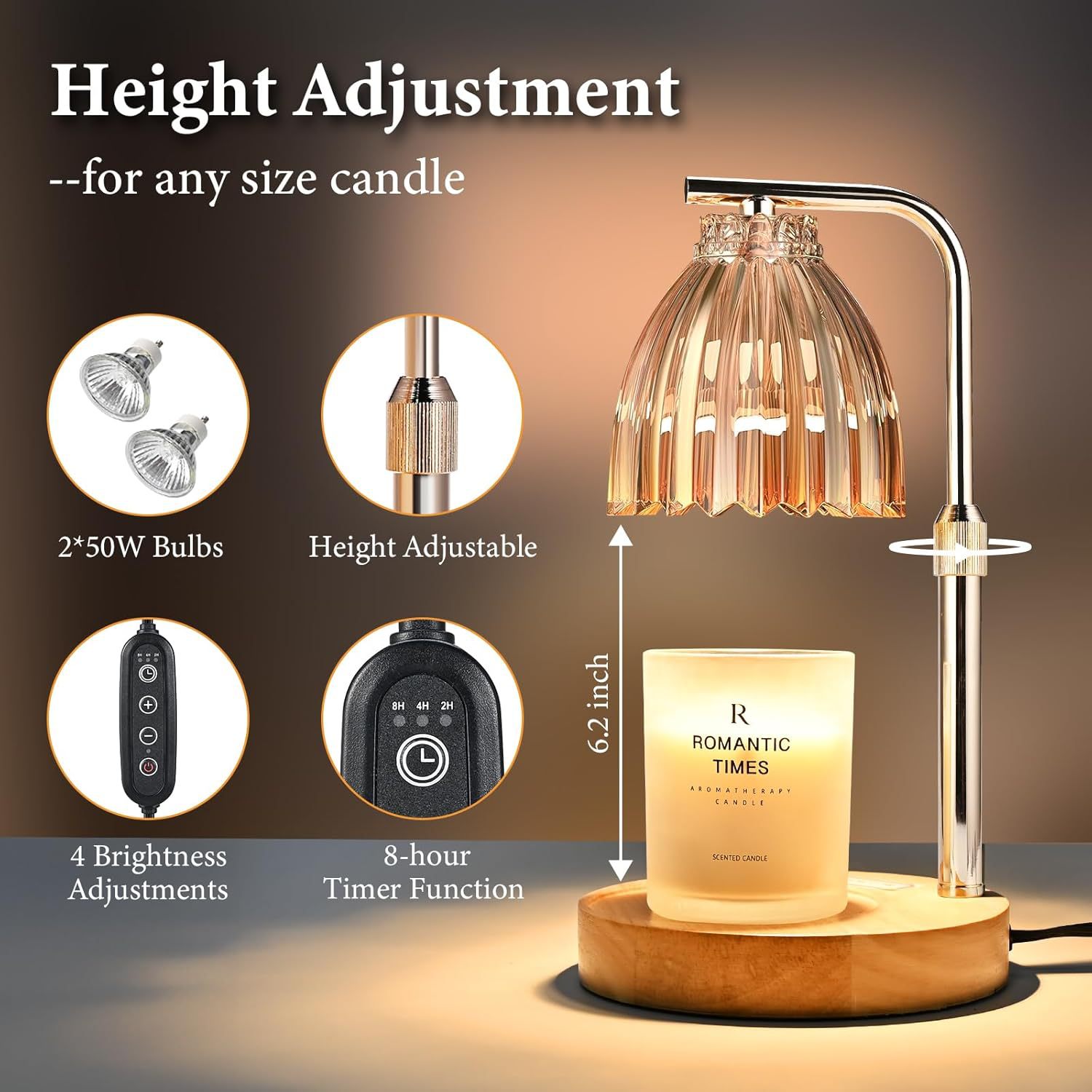 Adjustable Height Aromatherapy - Holiday Candle Set บทวิจารณ์และราคา