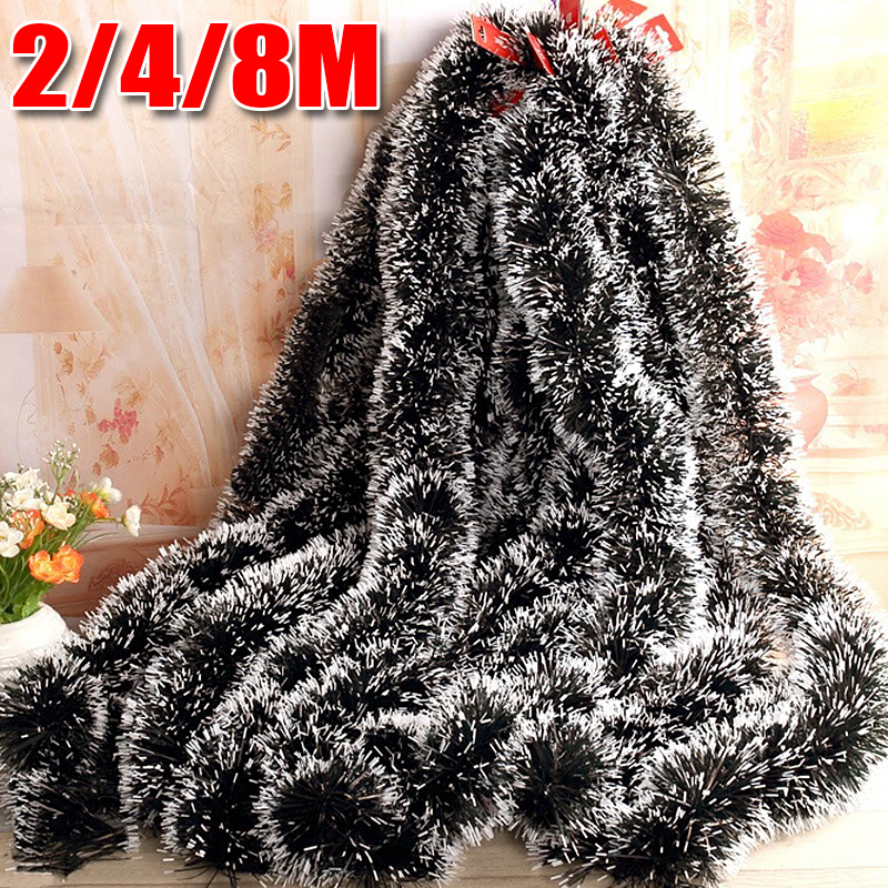 2-8M Christmas Decor Ribbons G - Tinsel Garland Decoration บทวิจารณ์และราคา