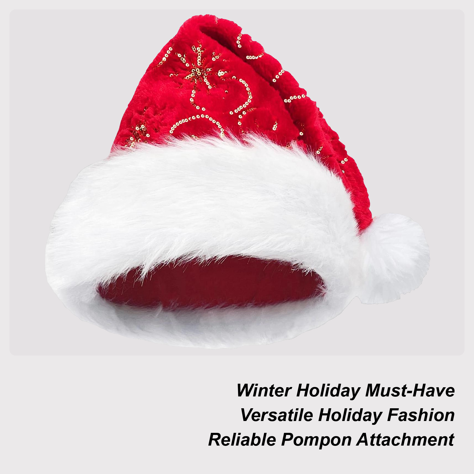 Plush Christmas Hat Portable W - Santa Hat Plush บทวิจารณ์และราคา