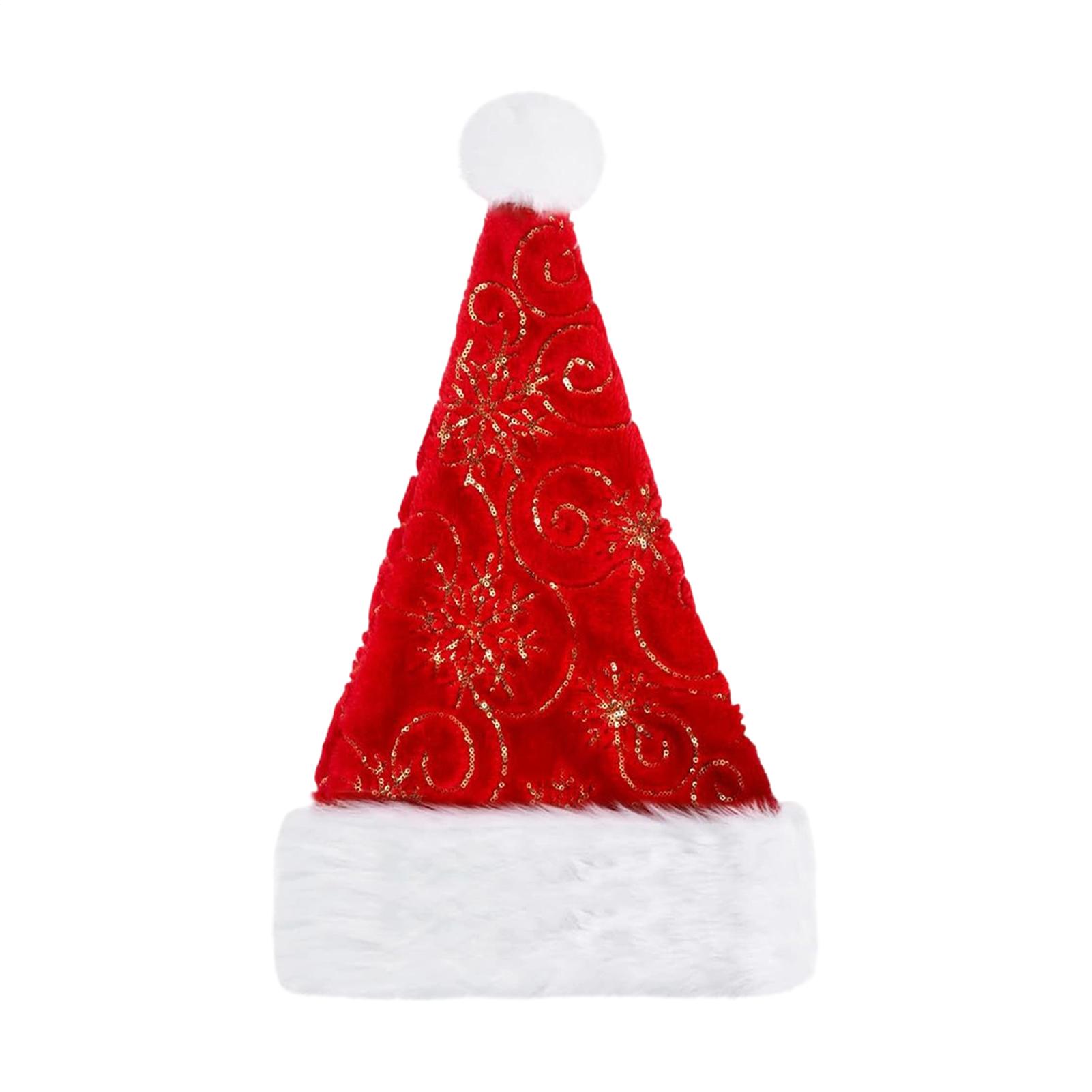 Plush Christmas Hat Portable W - Santa Hat Plush บทวิจารณ์และราคา