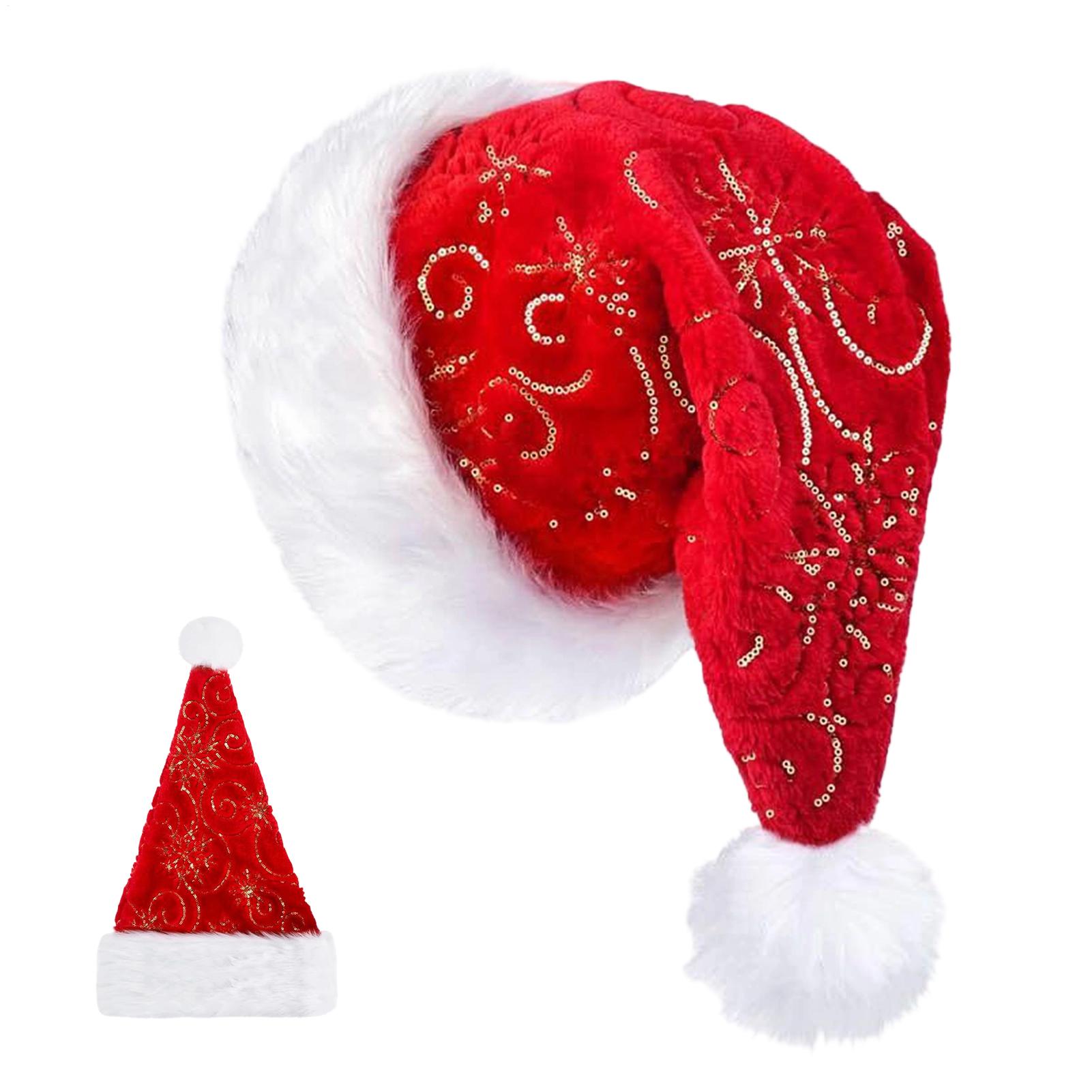 Plush Christmas Hat Portable W - Santa Hat Plush บทวิจารณ์และราคา