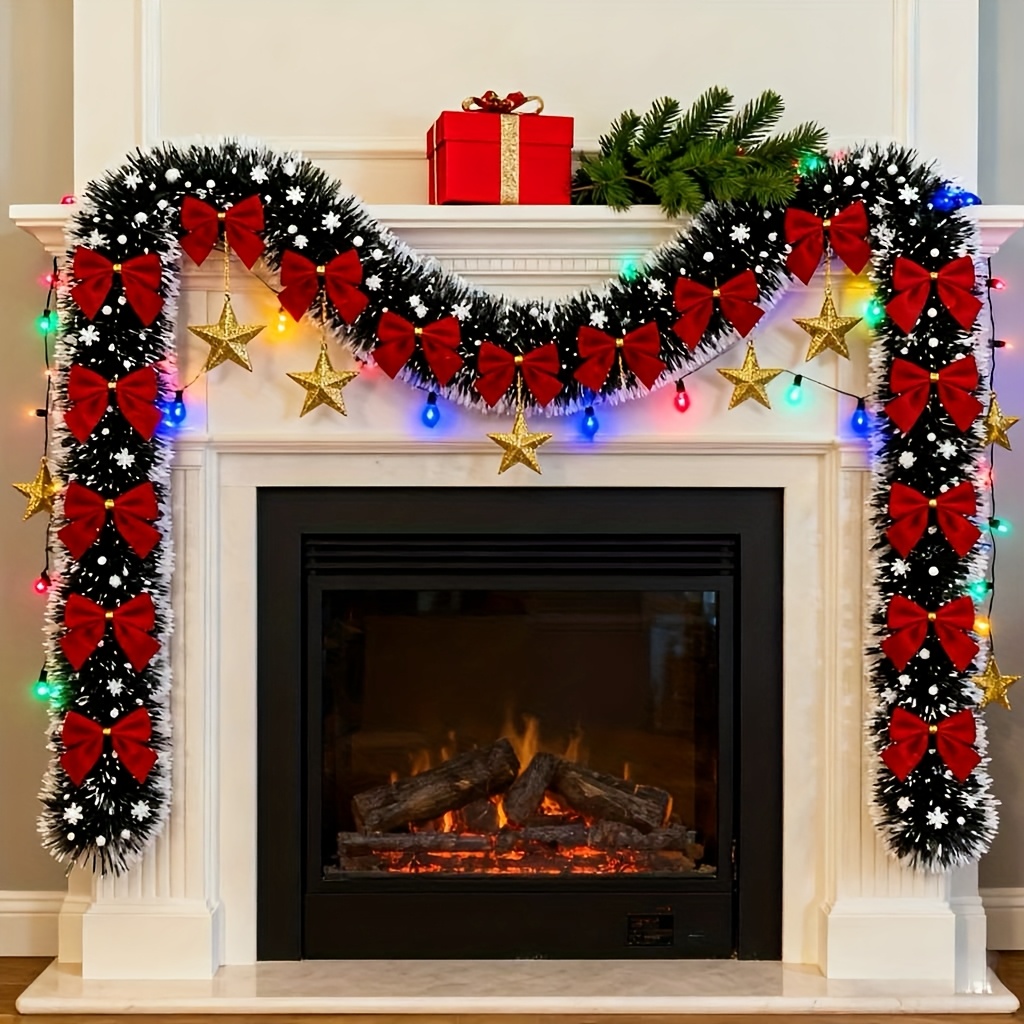 Artificial Christmas Garland X - Tinsel Garland Decoration บทวิจารณ์และราคา
