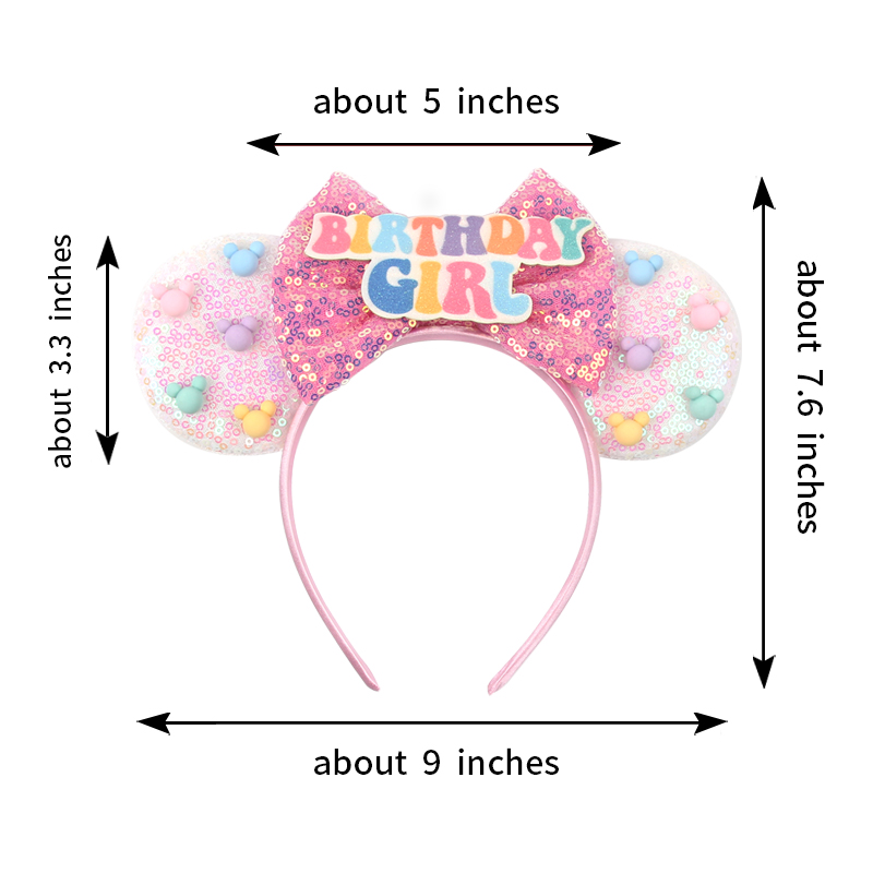 Girls Happy Birthday Minnie Mo - Ribbon Bow Gift บทวิจารณ์และราคา