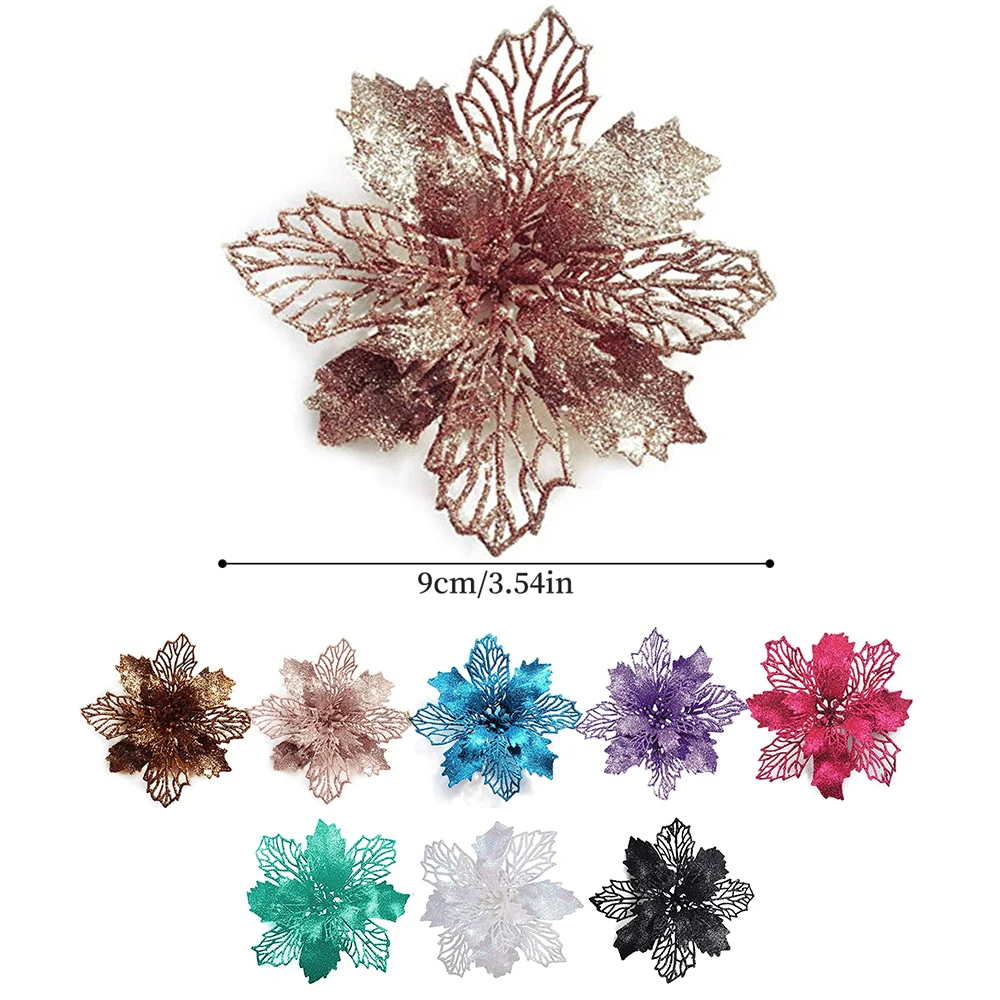 9cm Glitter Artifical Christma - Christmas Wreath Fake บทวิจารณ์และราคา