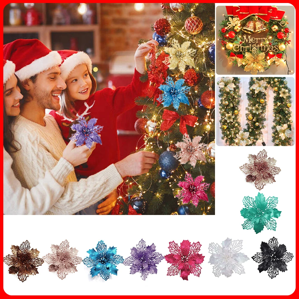 9cm Glitter Artifical Christma - Christmas Wreath Fake บทวิจารณ์และราคา