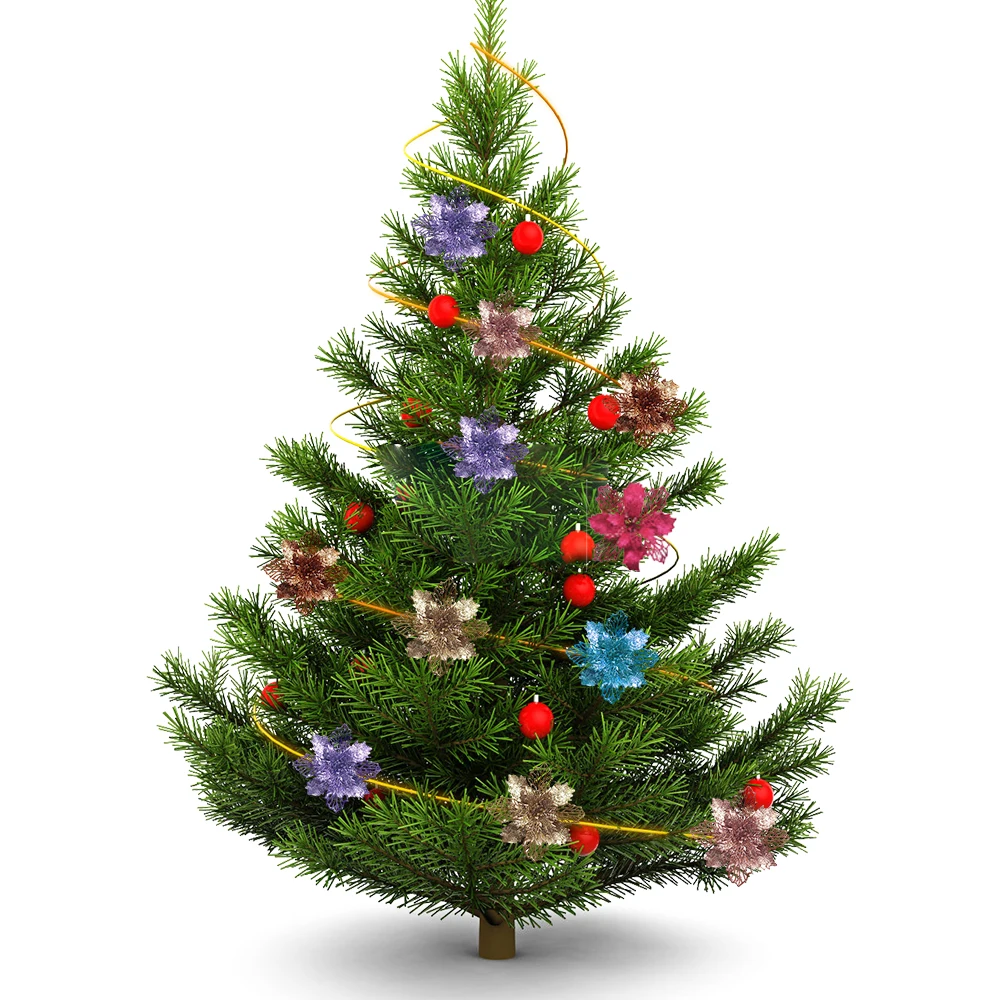 9cm Glitter Artifical Christma - Christmas Wreath Fake บทวิจารณ์และราคา