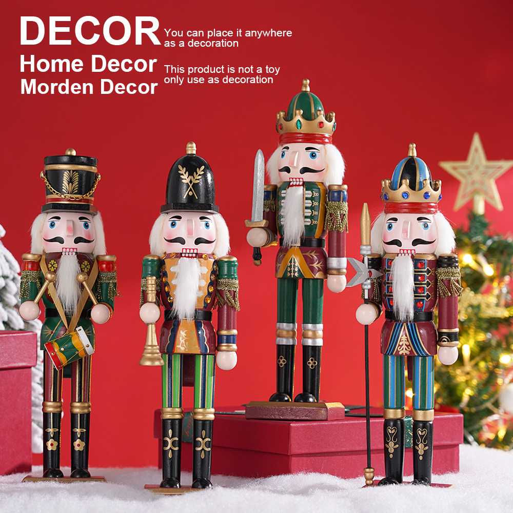 30CM Wooden Nutcracker Christm - Nutcracker Figurine บทวิจารณ์และราคา