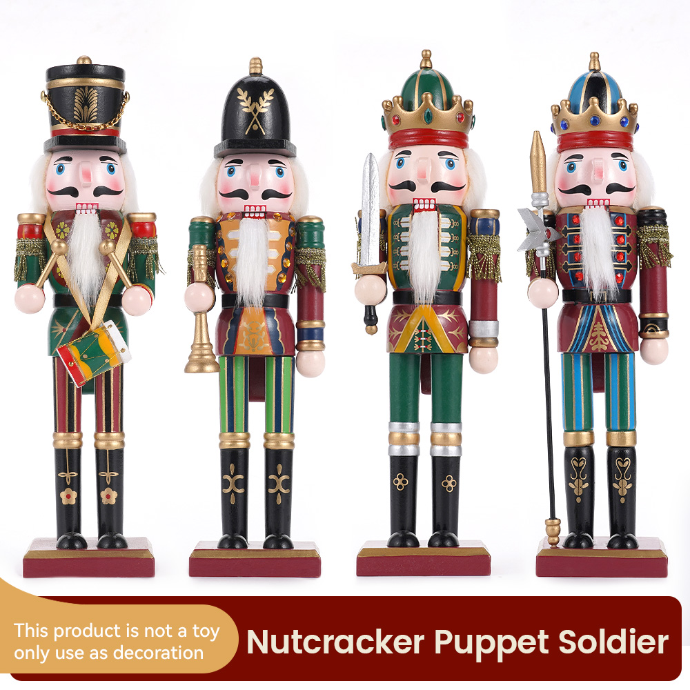 30CM Wooden Nutcracker Christm - Nutcracker Figurine บทวิจารณ์และราคา