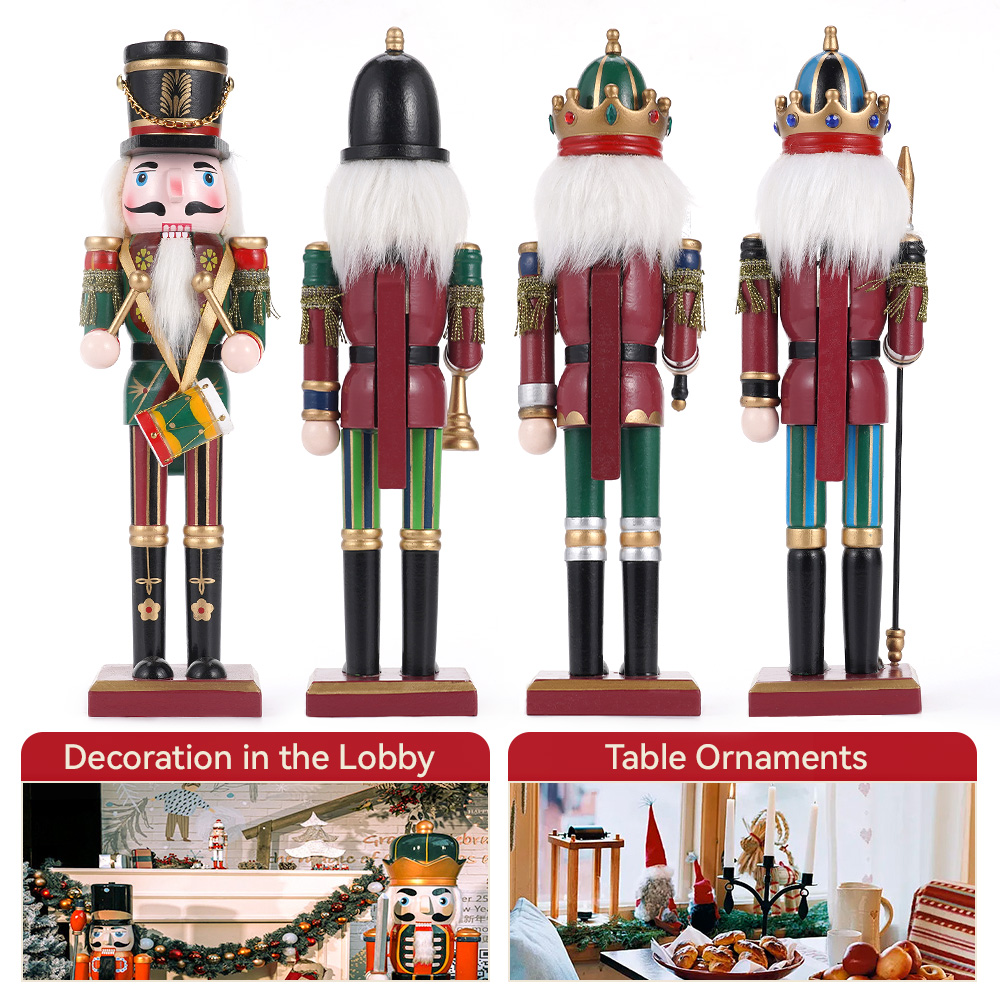 30CM Wooden Nutcracker Christm - Nutcracker Figurine บทวิจารณ์และราคา