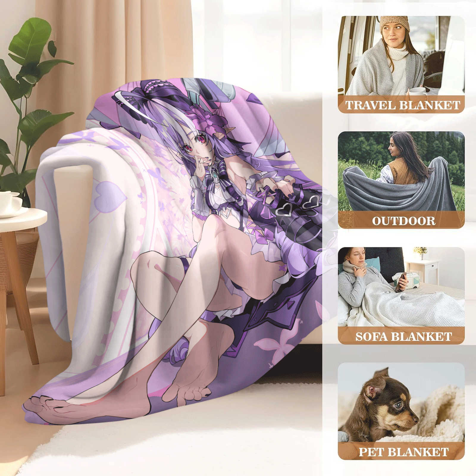 Cartoon Zenless Zone Zero  Fla - Christmas Throw Blanket บทวิจารณ์และราคา