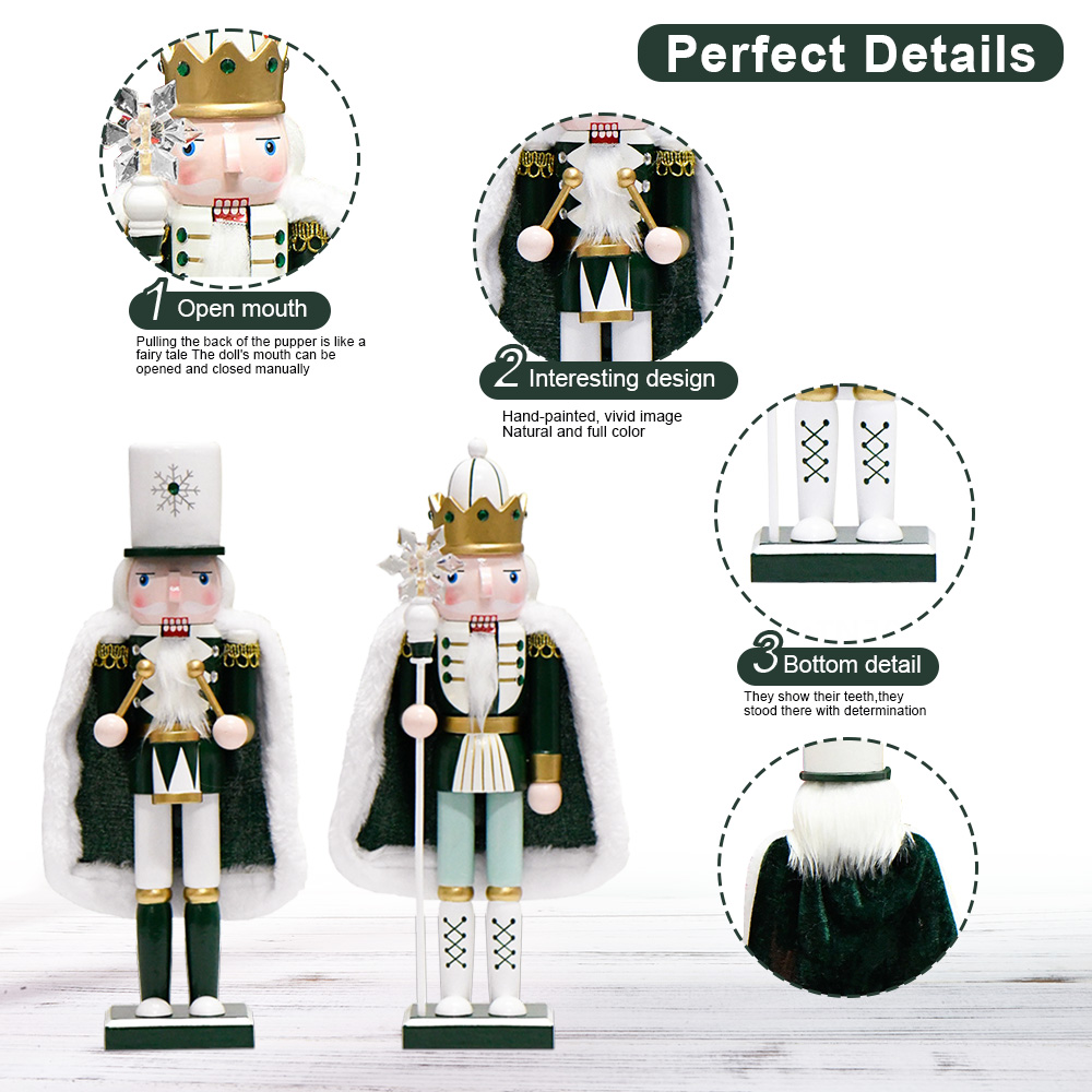 30CM Nutcracker snowflake cape - Nutcracker Figurine บทวิจารณ์และราคา