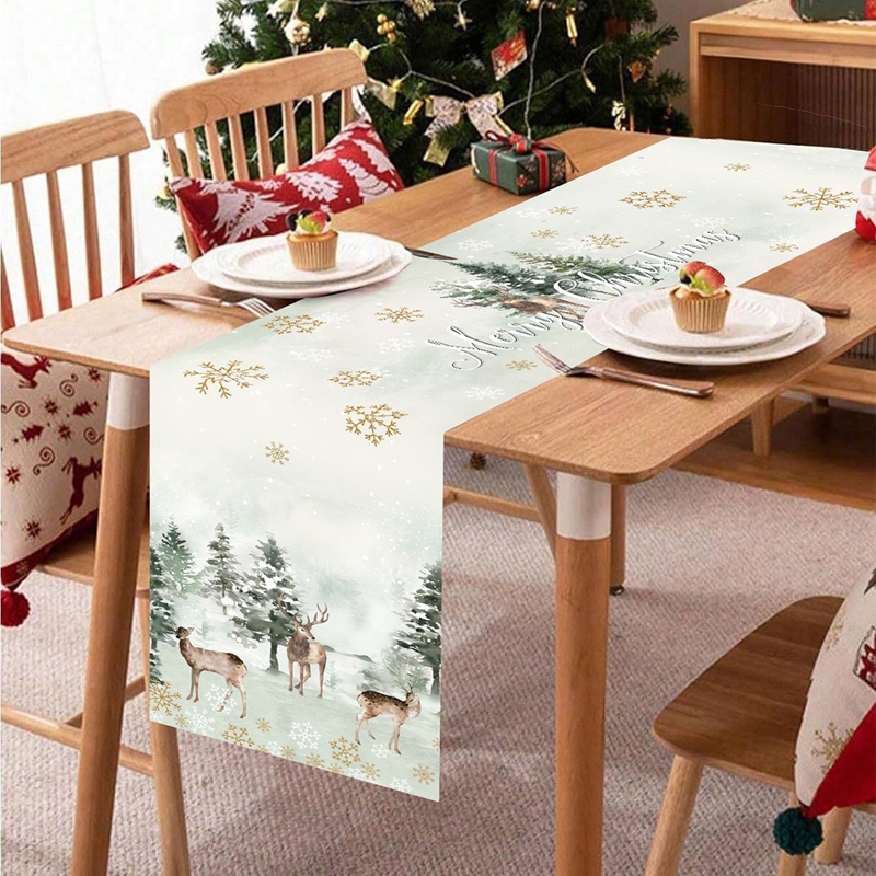 Christmas Table Runner Merry C - Christmas Table Runner บทวิจารณ์และราคา