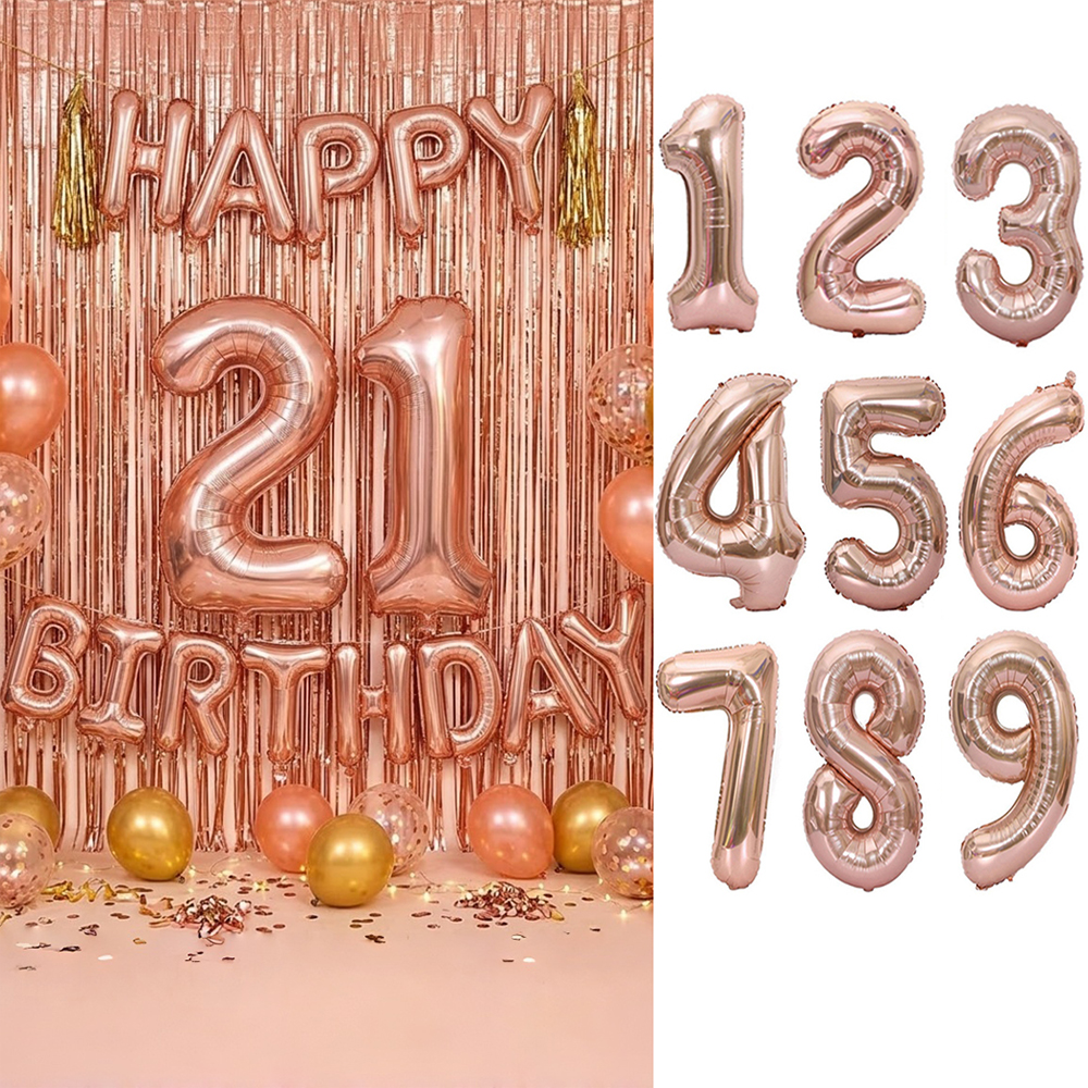 Happy Birthday 32Inch Number F - Tinsel Garland Decoration บทวิจารณ์และราคา