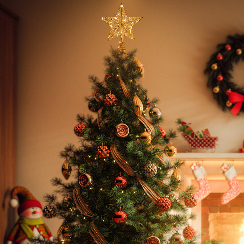 LED Christmas Tree Top Decorat - Star Tree Topper บทวิจารณ์และราคา
