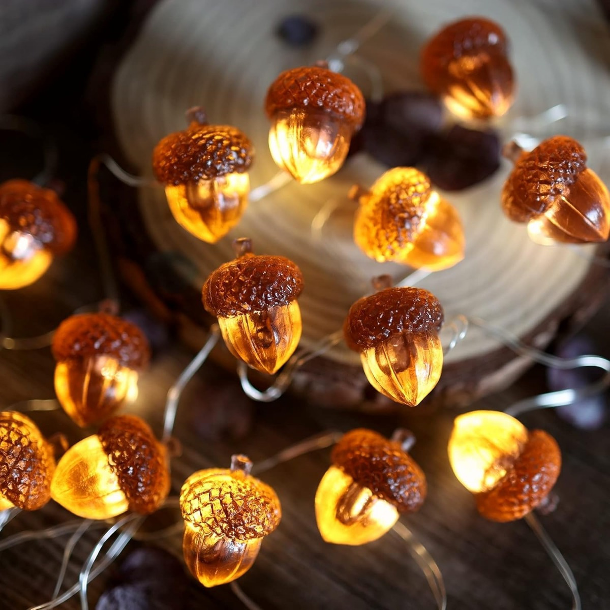 30 LEDs Acorn String Lights Th - Led Fairy String Lights บทวิจารณ์และราคา