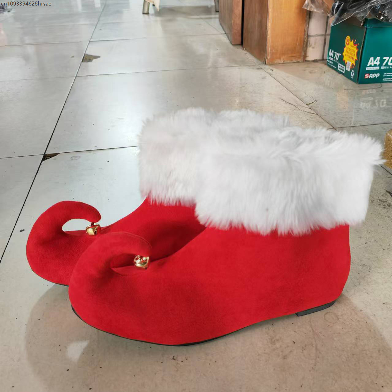 Christmas Suede Boots With Jin - Elf Costume Christmas บทวิจารณ์และราคา