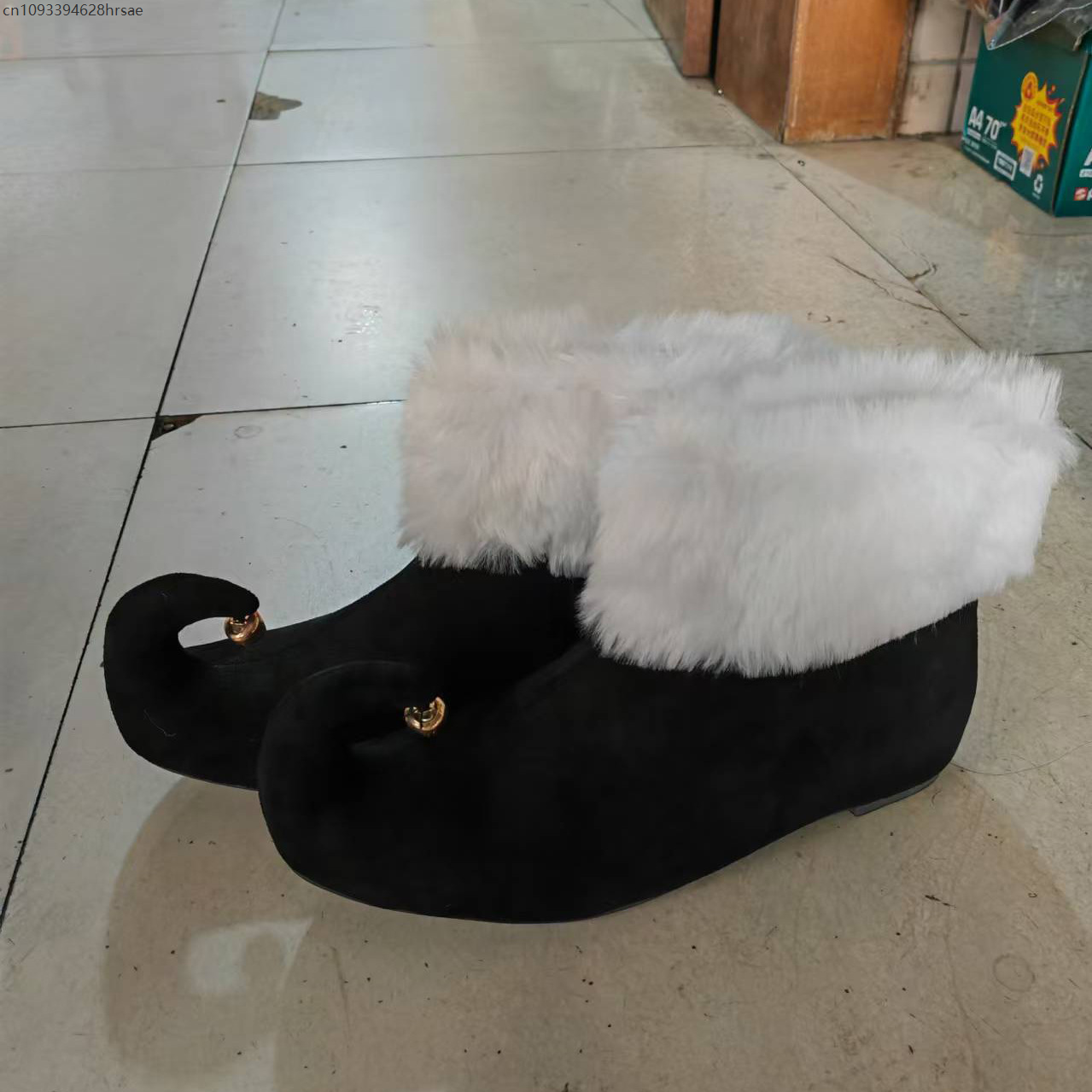 Christmas Suede Boots With Jin - Elf Costume Christmas บทวิจารณ์และราคา