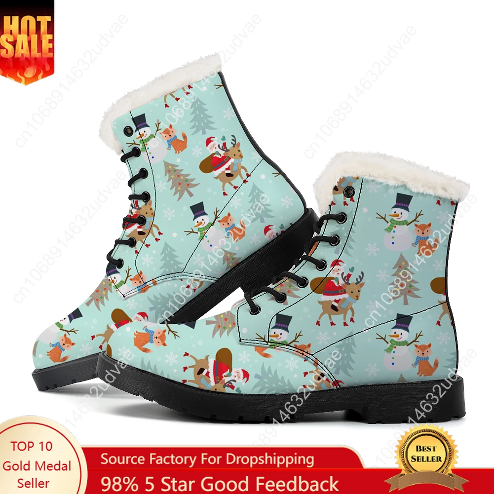 Christmas Plush Boots Mens Wom - Christmas Lights Outdoor บทวิจารณ์และราคา