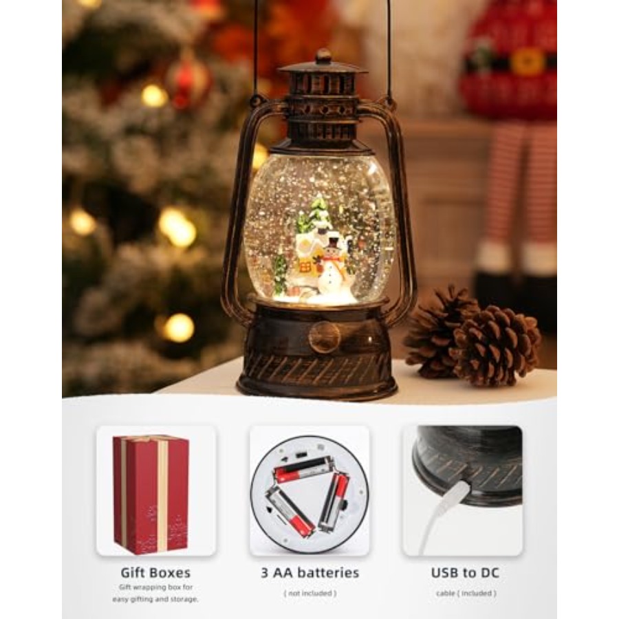Christmas Decorations Snow Glo - Snow Globe Musical บทวิจารณ์และราคา