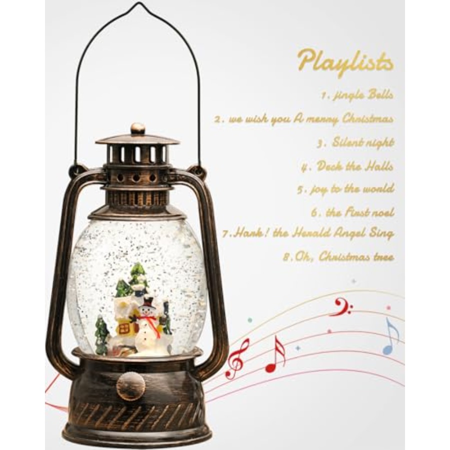 Christmas Decorations Snow Glo - Snow Globe Musical บทวิจารณ์และราคา