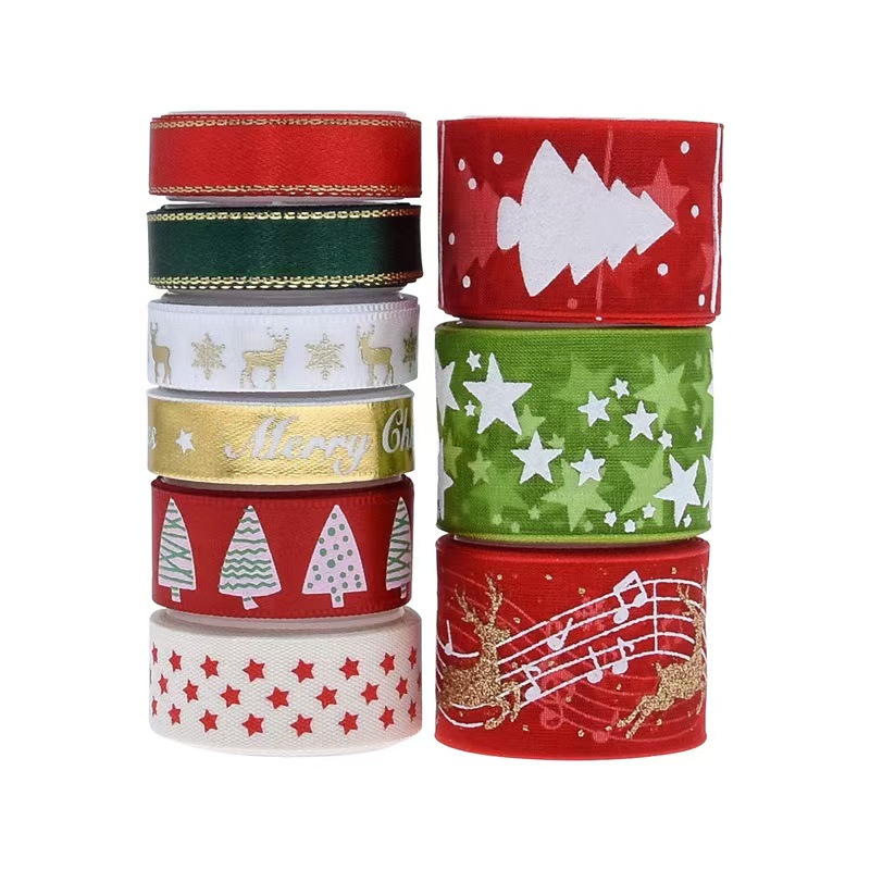 9pcs Christmas Ribbons Set Fes - Gift Box Wrap Set บทวิจารณ์และราคา