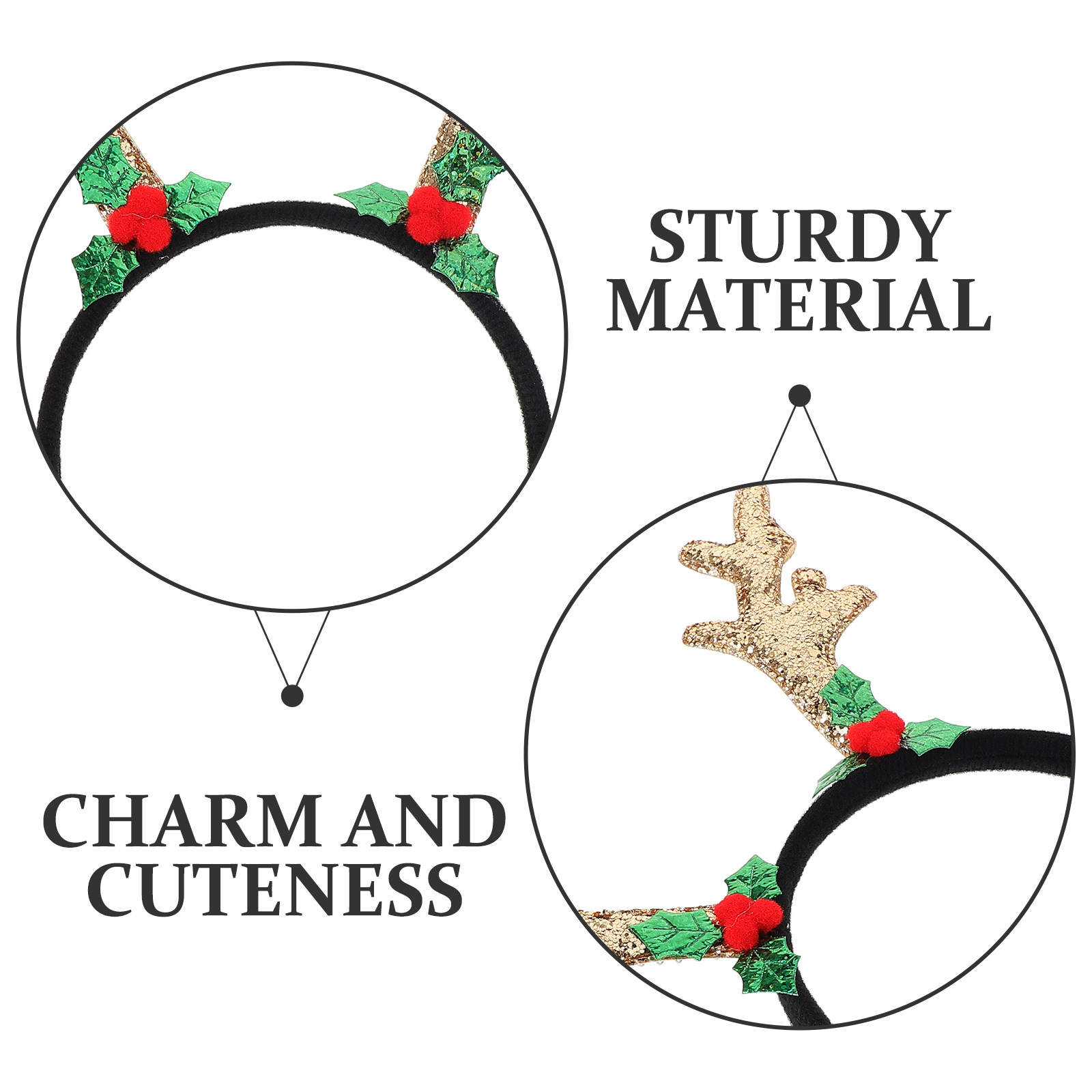 Antler Headband Dark Deer Horn - Reindeer Antlers Headband บทวิจารณ์และราคา