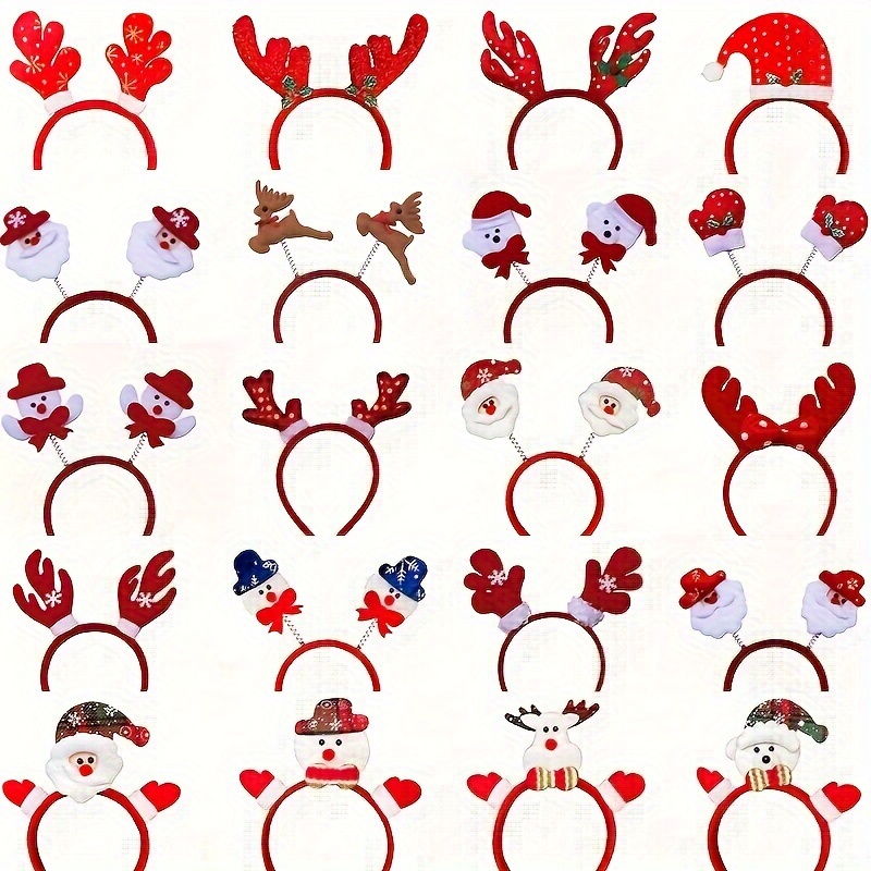 6/12Pcs Different Holiday Chri - Reindeer Antlers Headband บทวิจารณ์และราคา