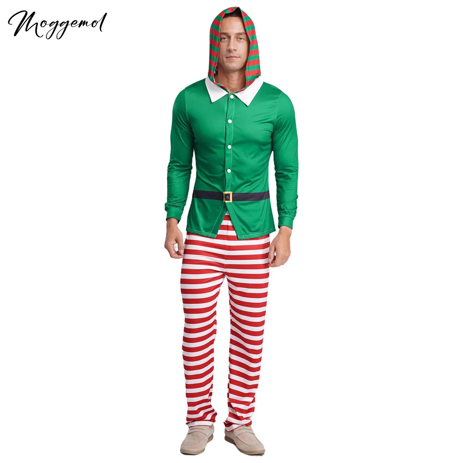 Mens Christmas Elf Pajamas Par - Elf Costume Christmas บทวิจารณ์และราคา