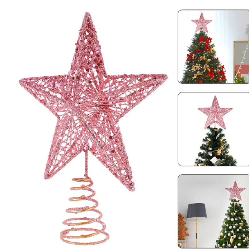 Christmas Pink Pentagon Top St - Star Tree Topper บทวิจารณ์และราคา
