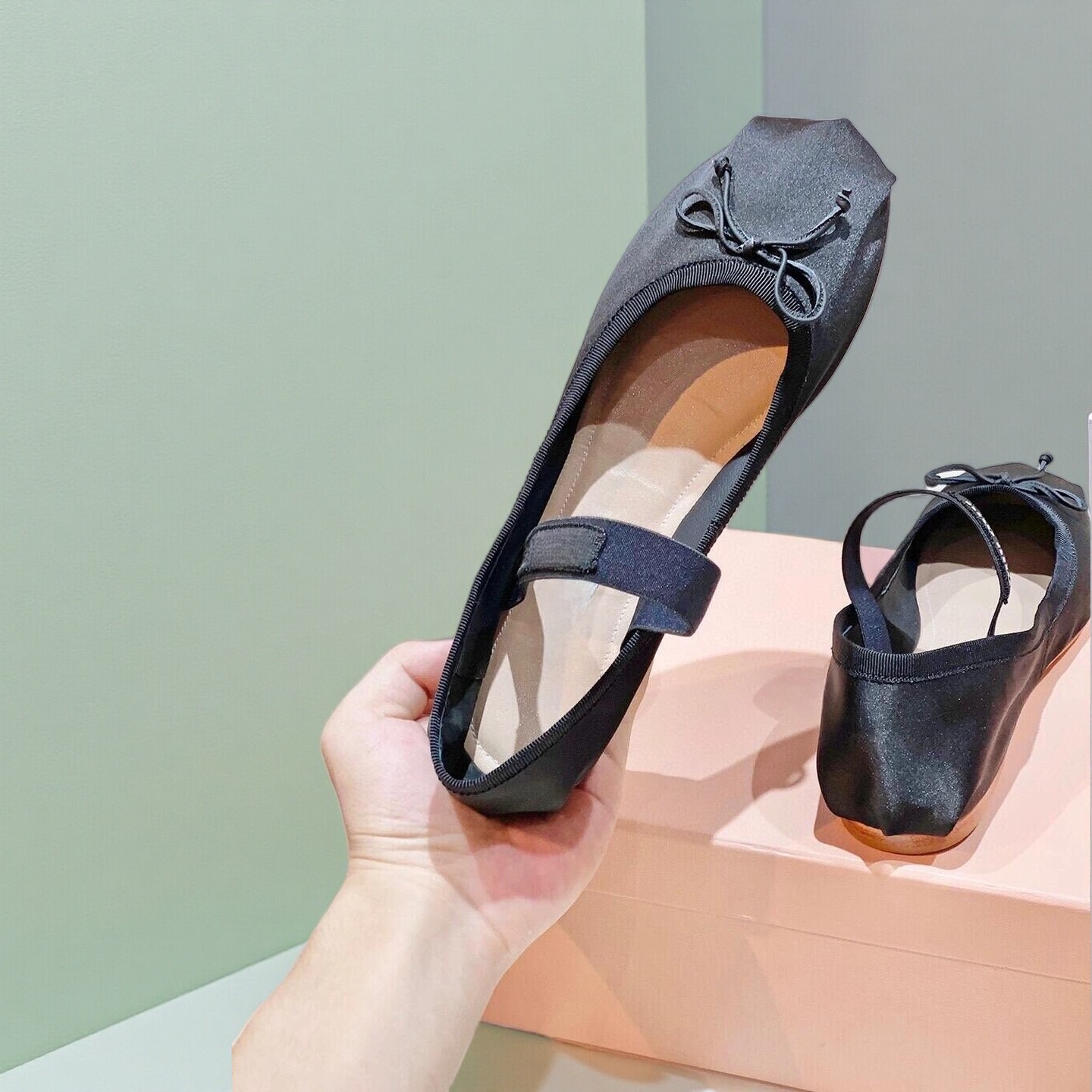 Luxury Ballet Flats, Women's P - Ribbon Bow Gift บทวิจารณ์และราคา