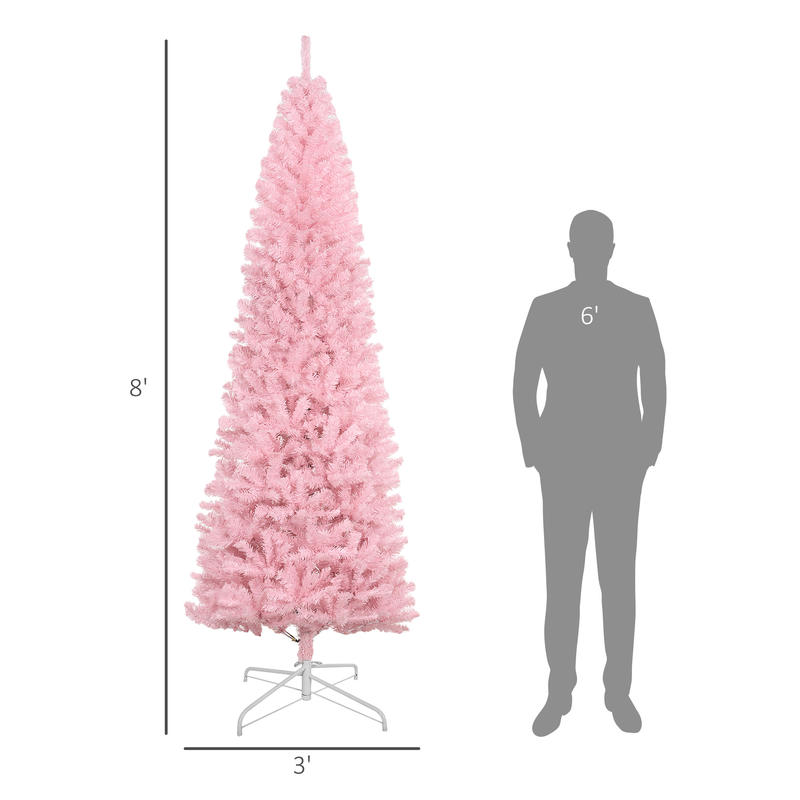 HOMCOM 8' Artificial Christmas - Christmas Tree Artificial บทวิจารณ์และราคา