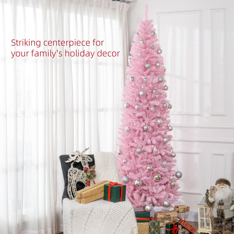 HOMCOM 8' Artificial Christmas - Christmas Tree Artificial บทวิจารณ์และราคา