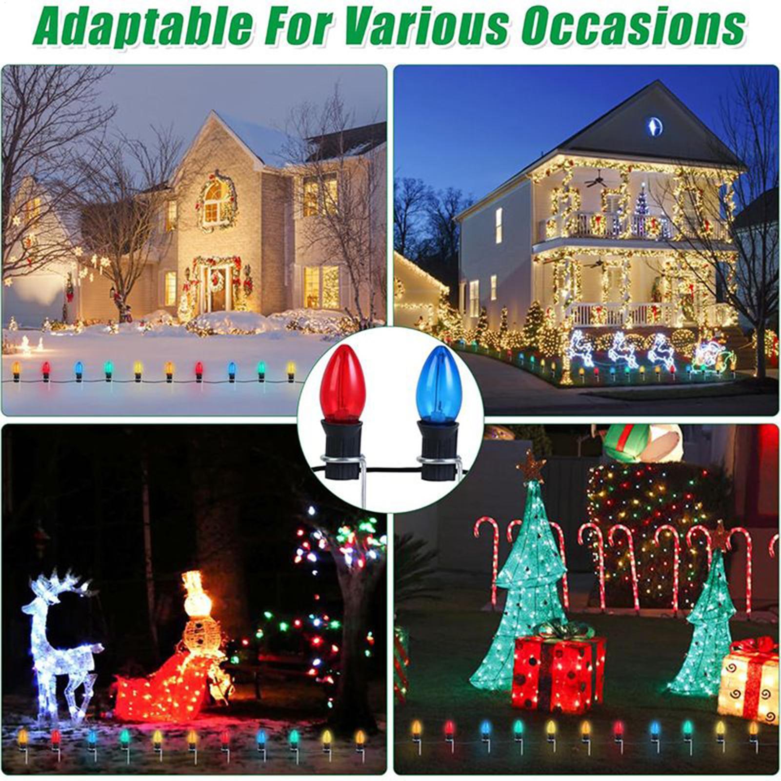 Christmas Light Stakes For Yar - Christmas Lights Outdoor บทวิจารณ์และราคา