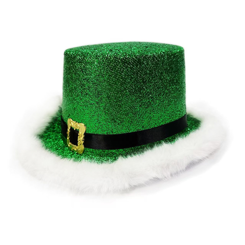 Santa Claus Cap  Shiny Glitter - Santa Hat Plush บทวิจารณ์และราคา