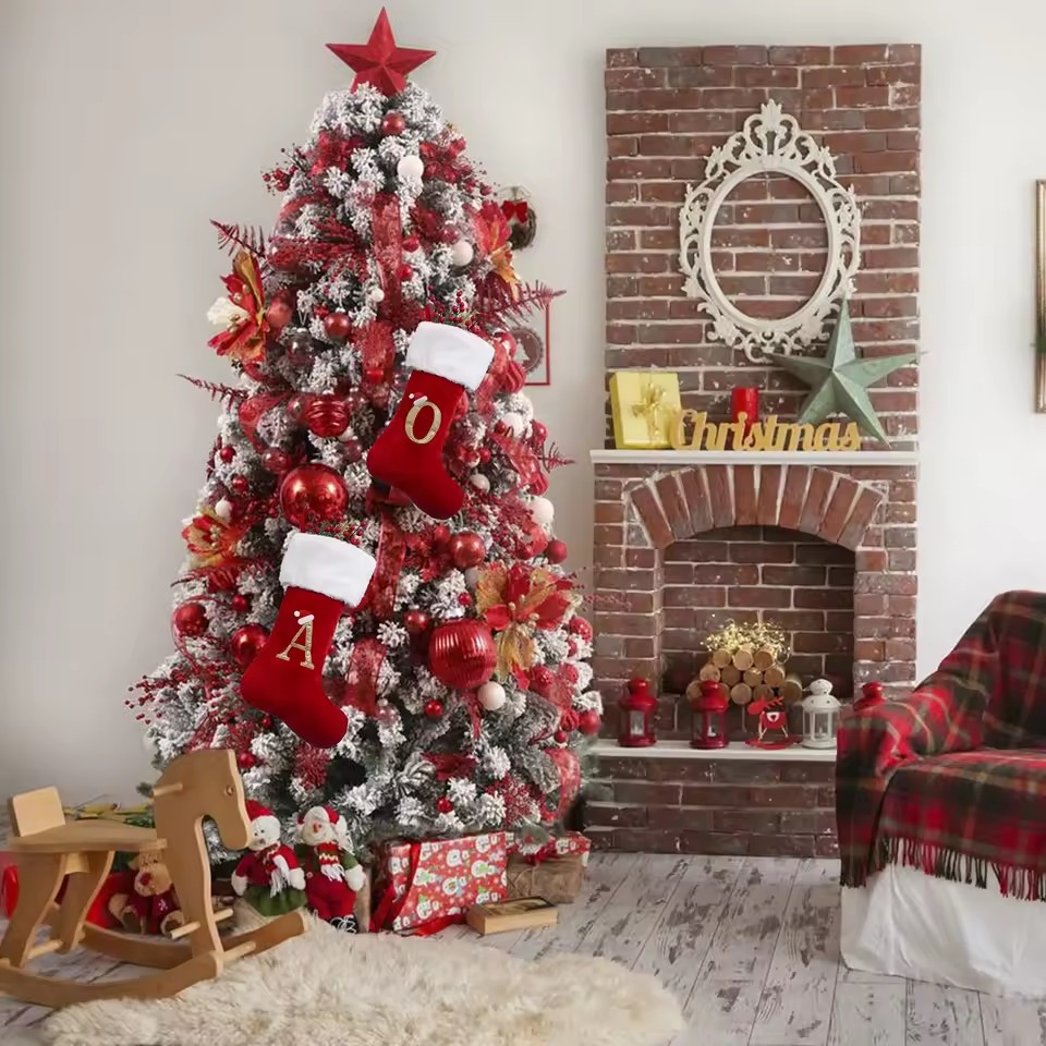 New Creative Alphabet Christma - Christmas Stocking Hanging บทวิจารณ์และราคา