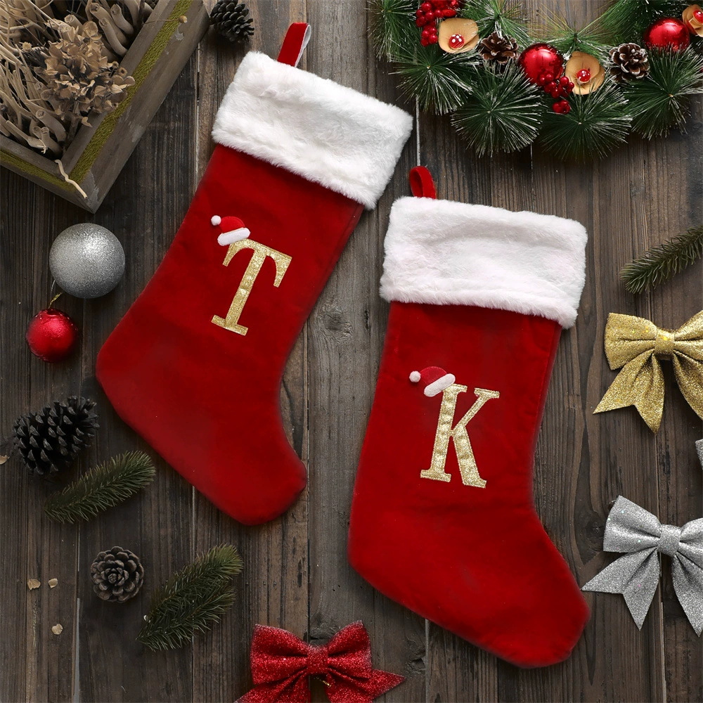 New Creative Alphabet Christma - Christmas Stocking Hanging บทวิจารณ์และราคา