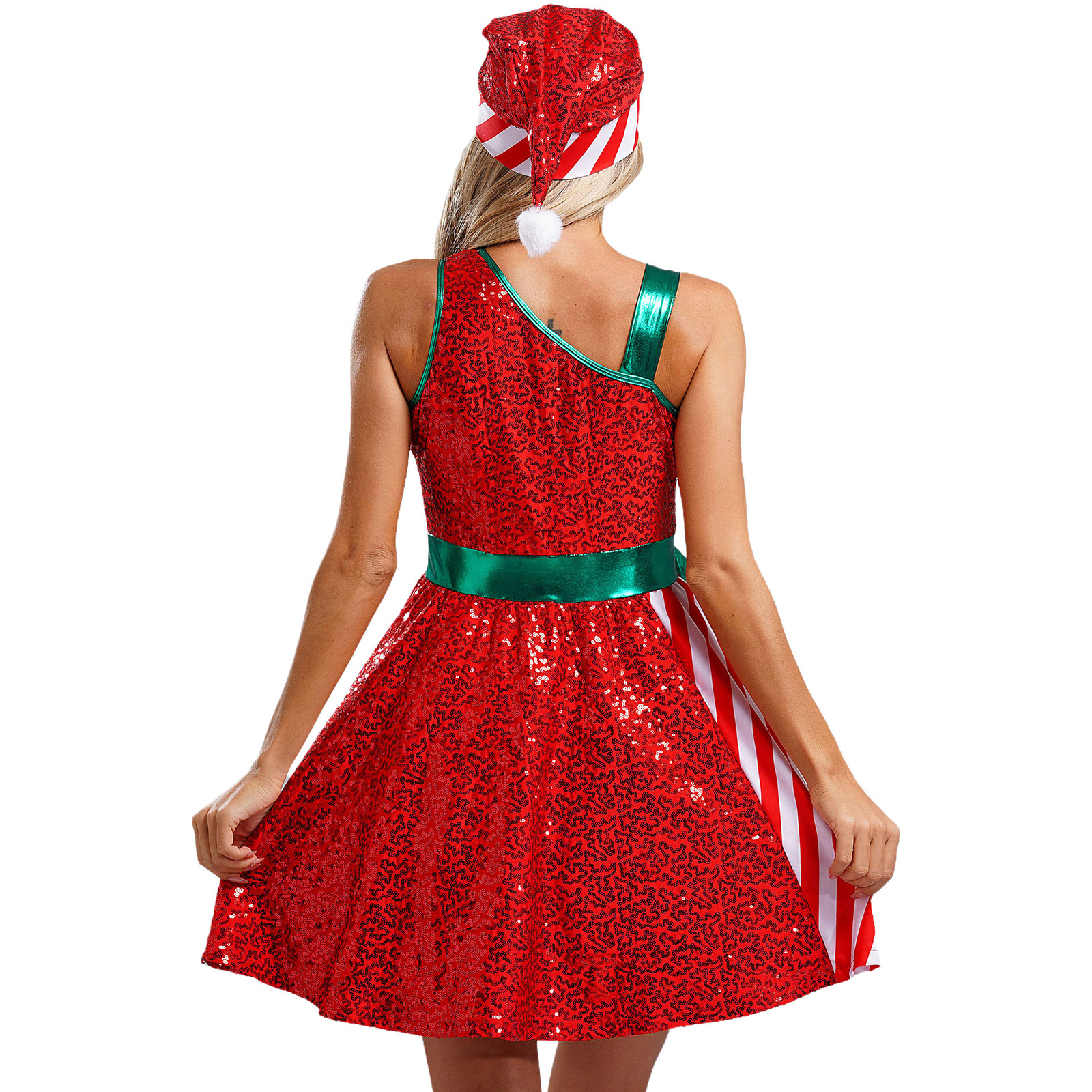 Christmas Santa Claus Dress El - Elf Costume Christmas บทวิจารณ์และราคา