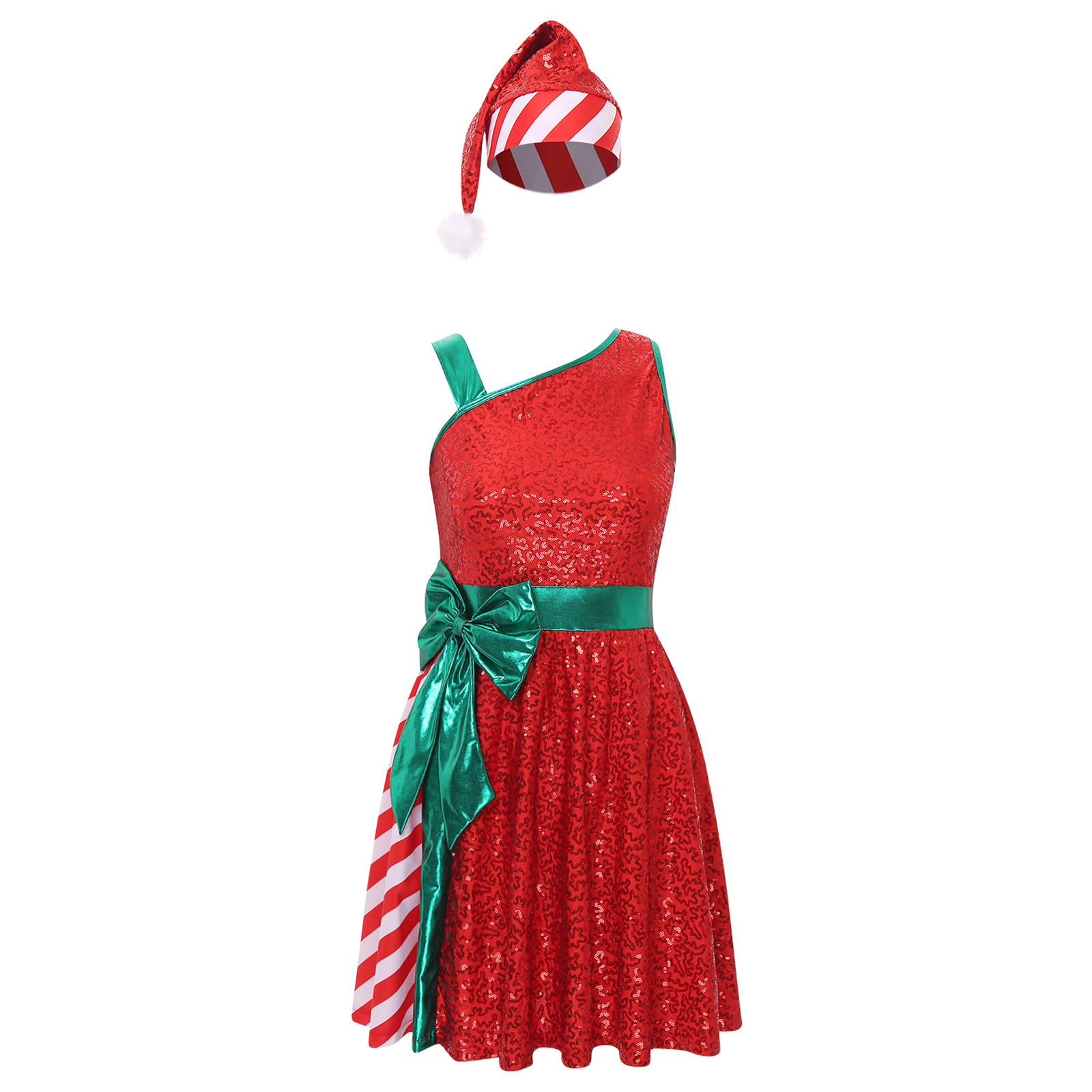 Christmas Santa Claus Dress El - Elf Costume Christmas บทวิจารณ์และราคา