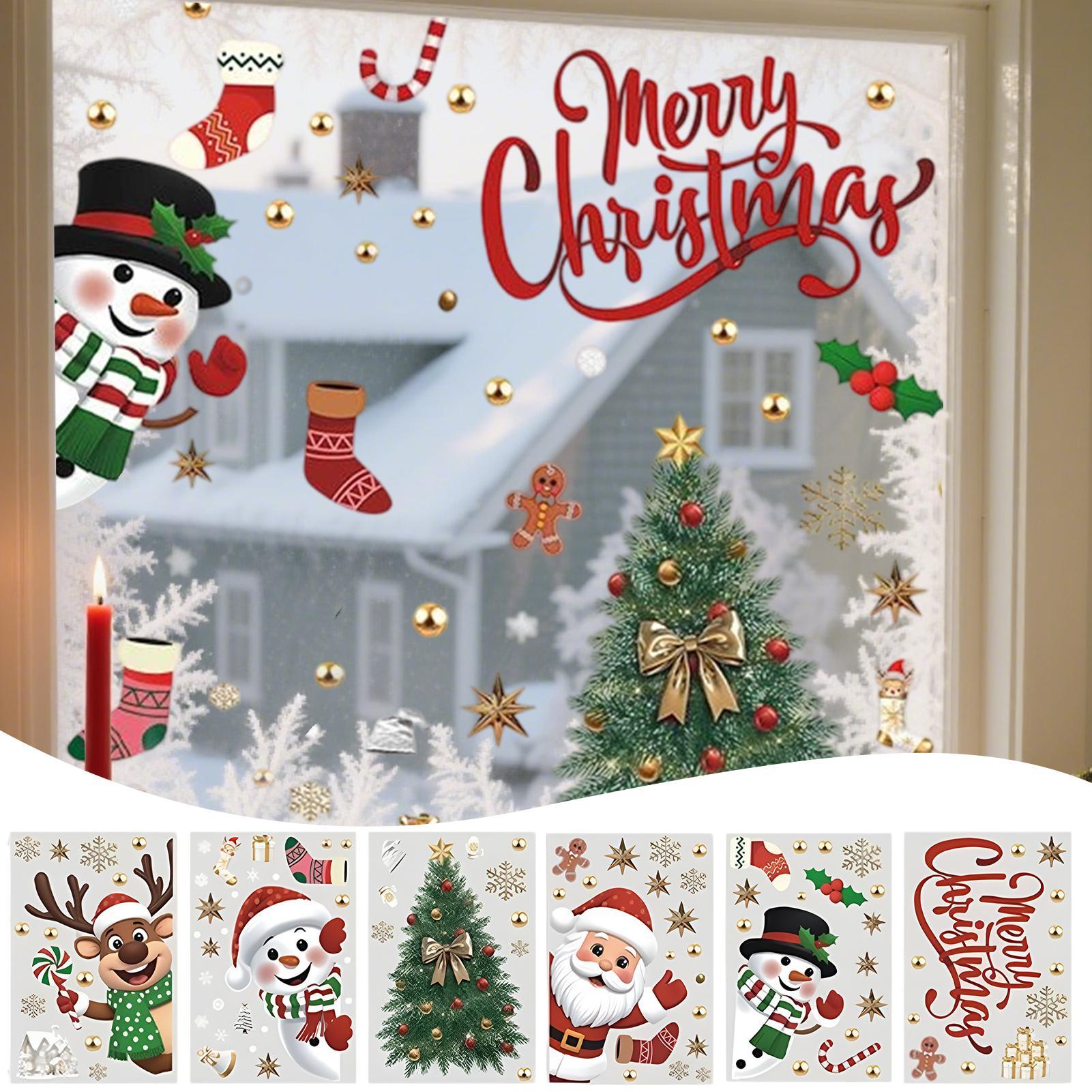 Christmas Window Decals Holida - Snowflake Window Decal บทวิจารณ์และราคา