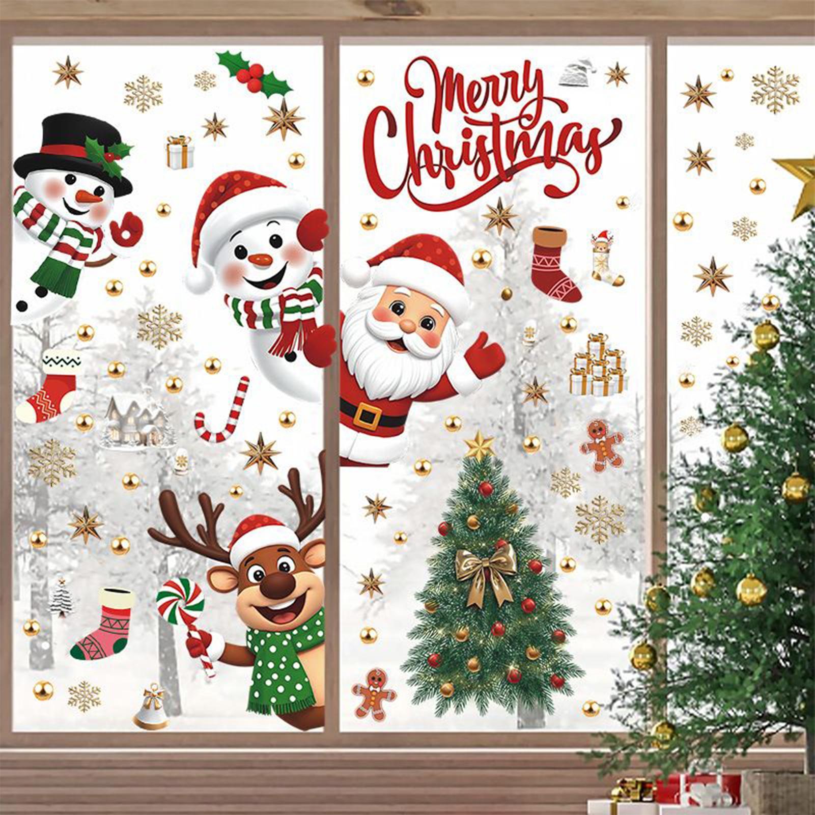 Christmas Window Decals Holida - Snowflake Window Decal บทวิจารณ์และราคา