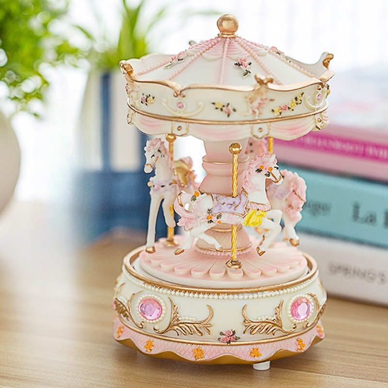 Handmade Resin Carousel Music  - Snow Globe Musical บทวิจารณ์และราคา