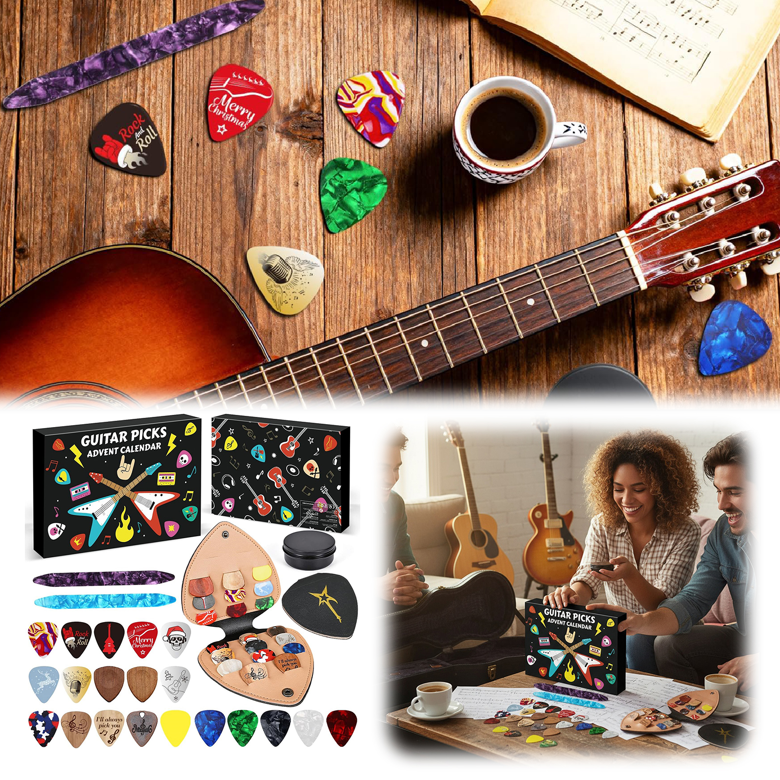 Guitar Picks Advent Calendar 2 - Advent Calendar Gift บทวิจารณ์และราคา