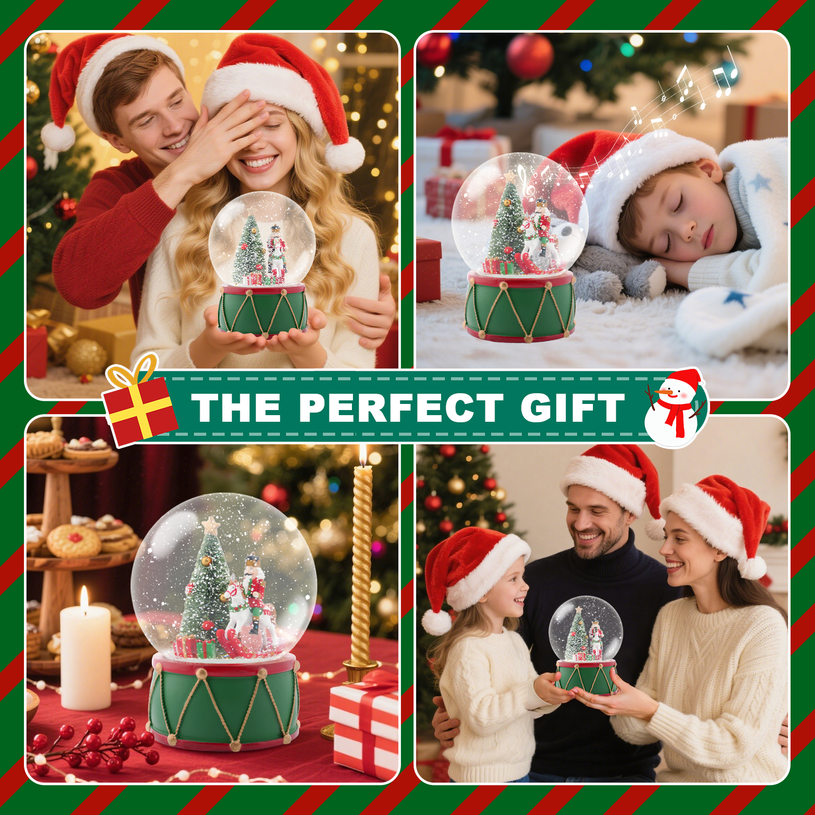 Christmas Music Snow Globe wit - Snow Globe Musical บทวิจารณ์และราคา