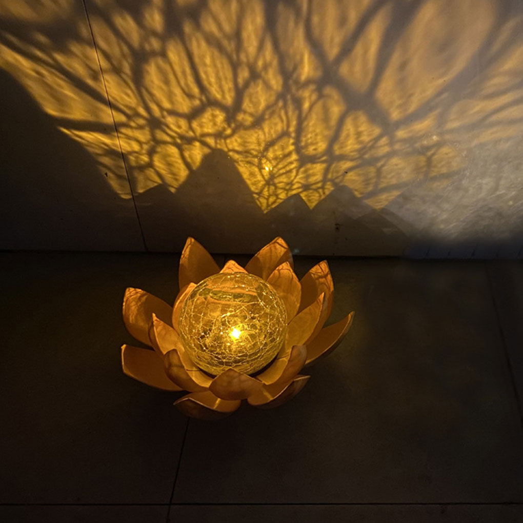 Lotus Shaped Garden Solar Ligh - Christmas Lights Outdoor บทวิจารณ์และราคา