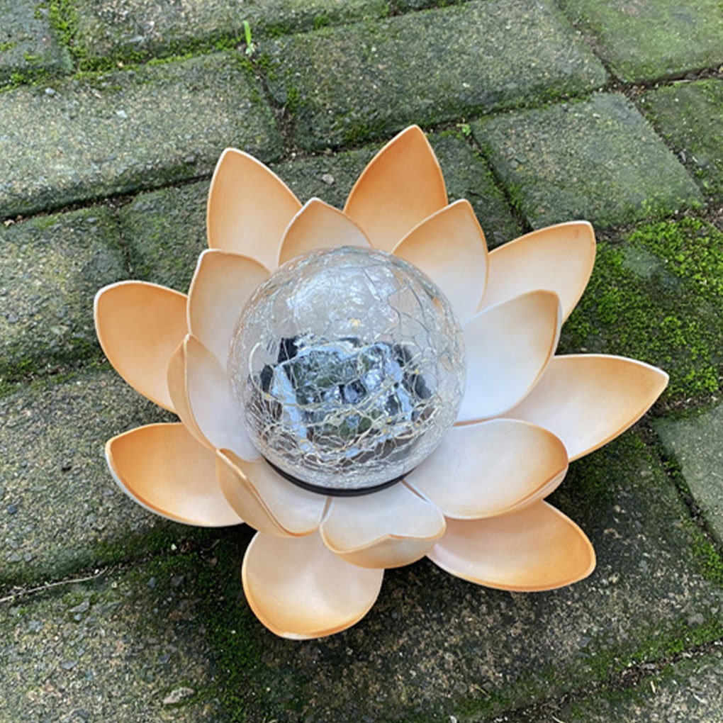 Lotus Shaped Garden Solar Ligh - Christmas Lights Outdoor บทวิจารณ์และราคา