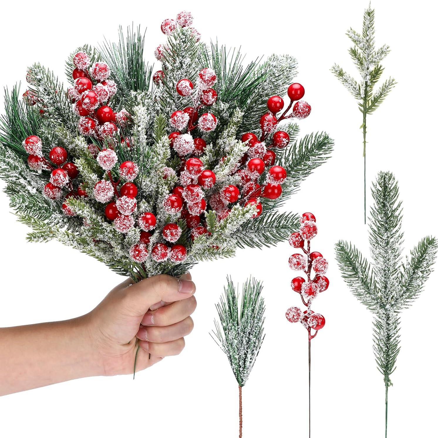 Artificial Snow White Pine Bra - Christmas Wreath Fake บทวิจารณ์และราคา