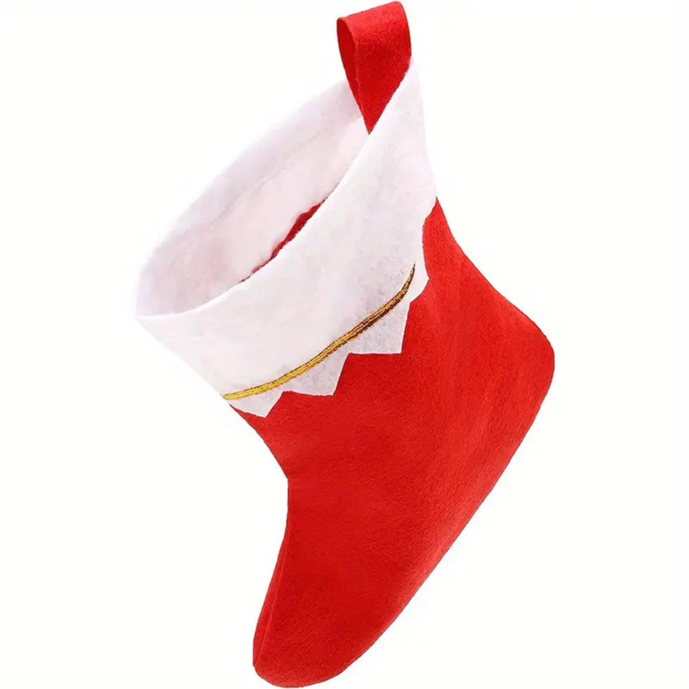 12pcs Red Felt Christmas Stock - Christmas Stocking Hanging บทวิจารณ์และราคา