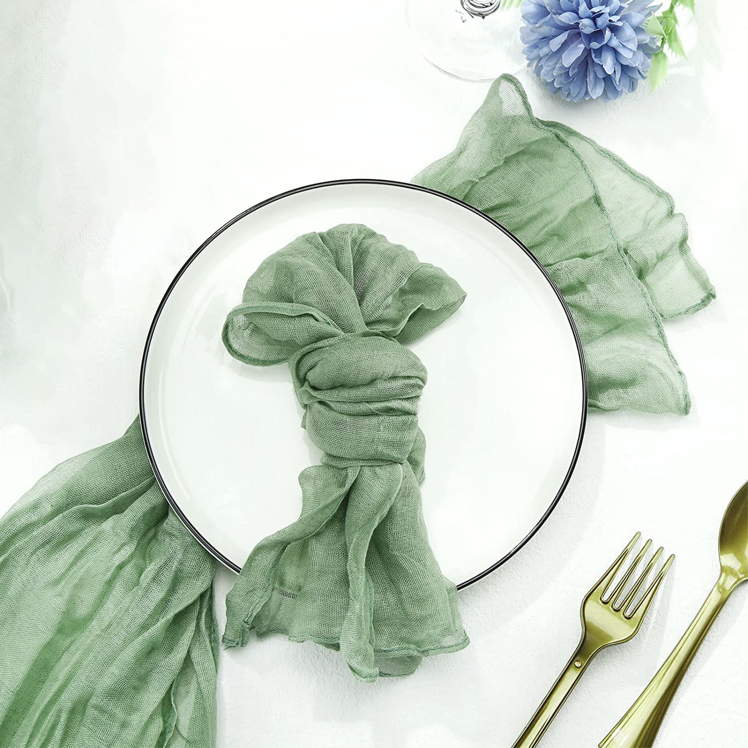 Semi-Sheer Gauze Wedding Party - Christmas Table Runner บทวิจารณ์และราคา