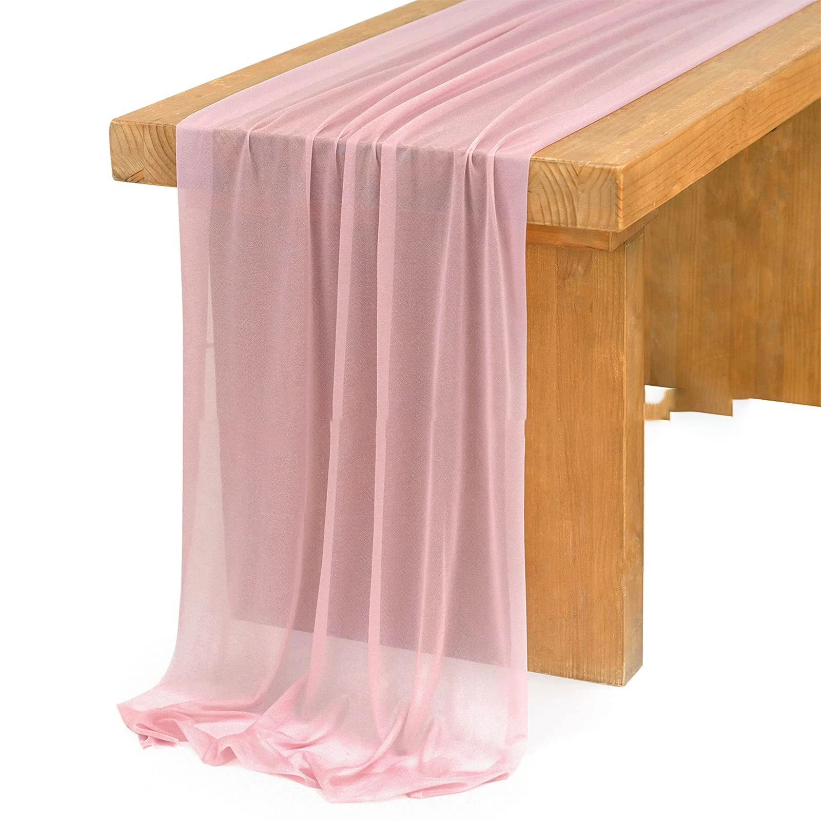 Chiffon White Table Runner Tab - Christmas Table Runner บทวิจารณ์และราคา